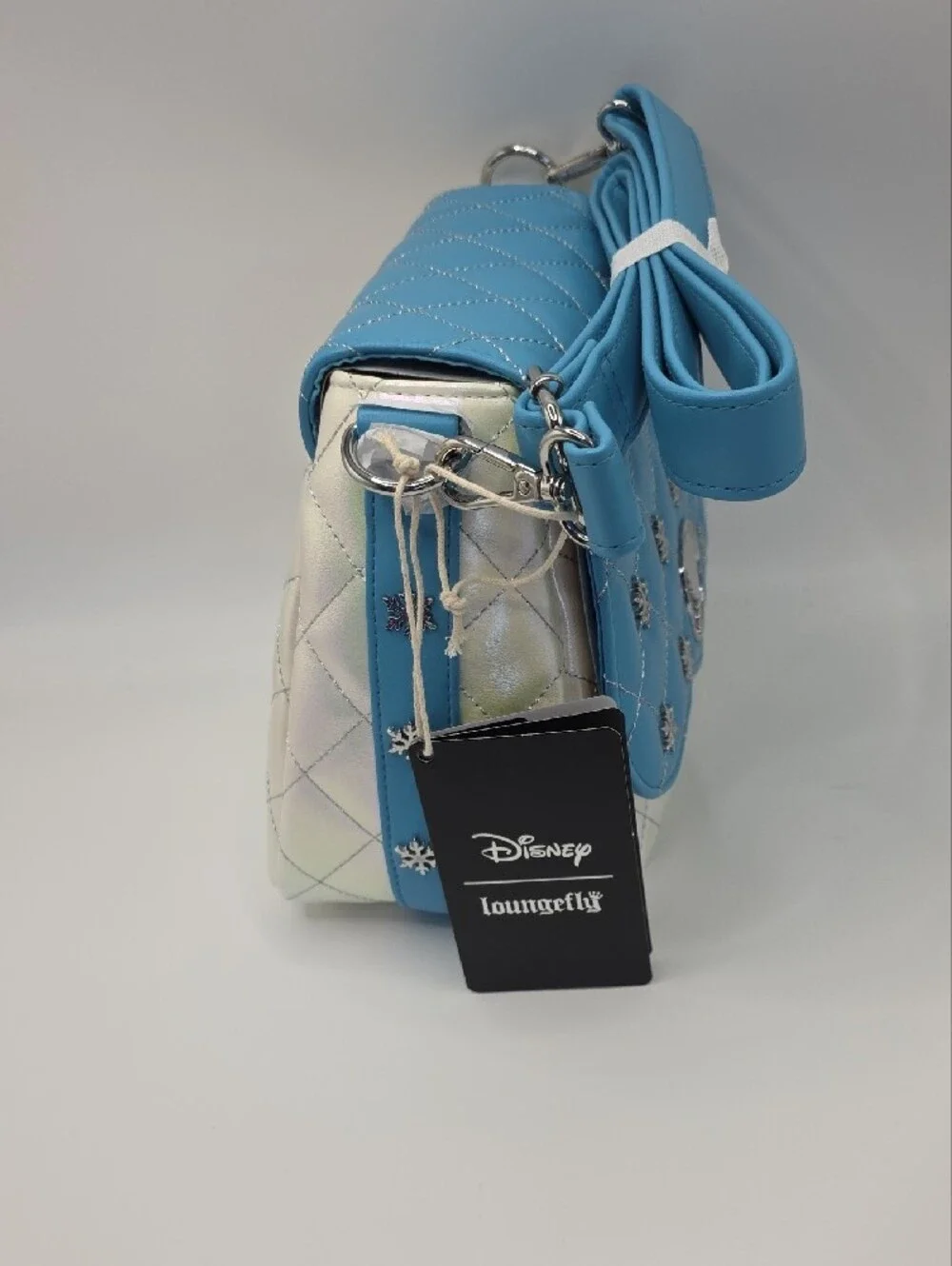 Loungefly Frozen Elsa Quilted Crossbody with Star Studs